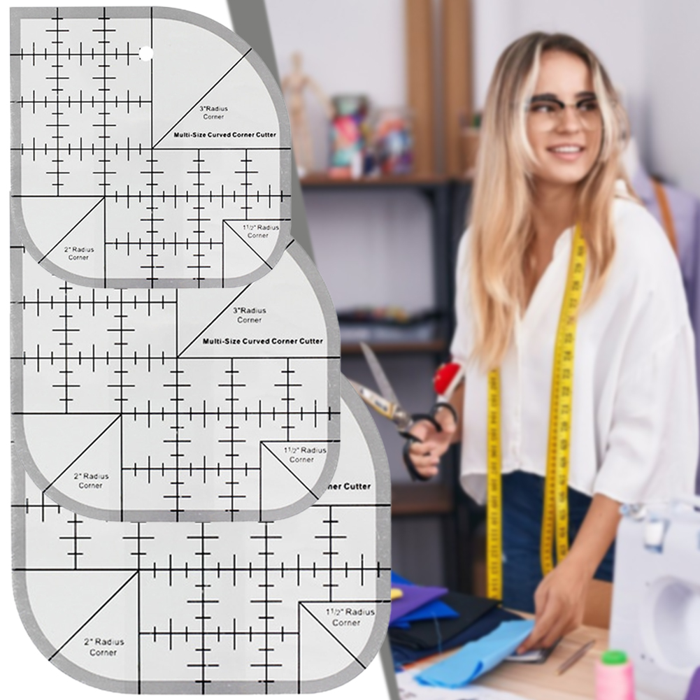 Quilting Ruler Square - مسطرة قطع الزوايا المنحنية غير القابلة