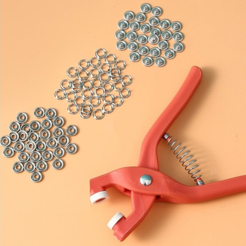 Snap Button Plier - 50 مجموعة من-خمسة إبزيم فكي-أداة تصنعها
