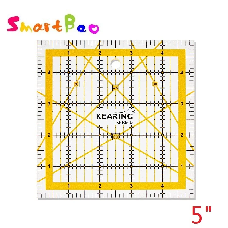 Quilting Ruler Square - مسطرة خياطة مربعة من الأكريليك، مخصصة