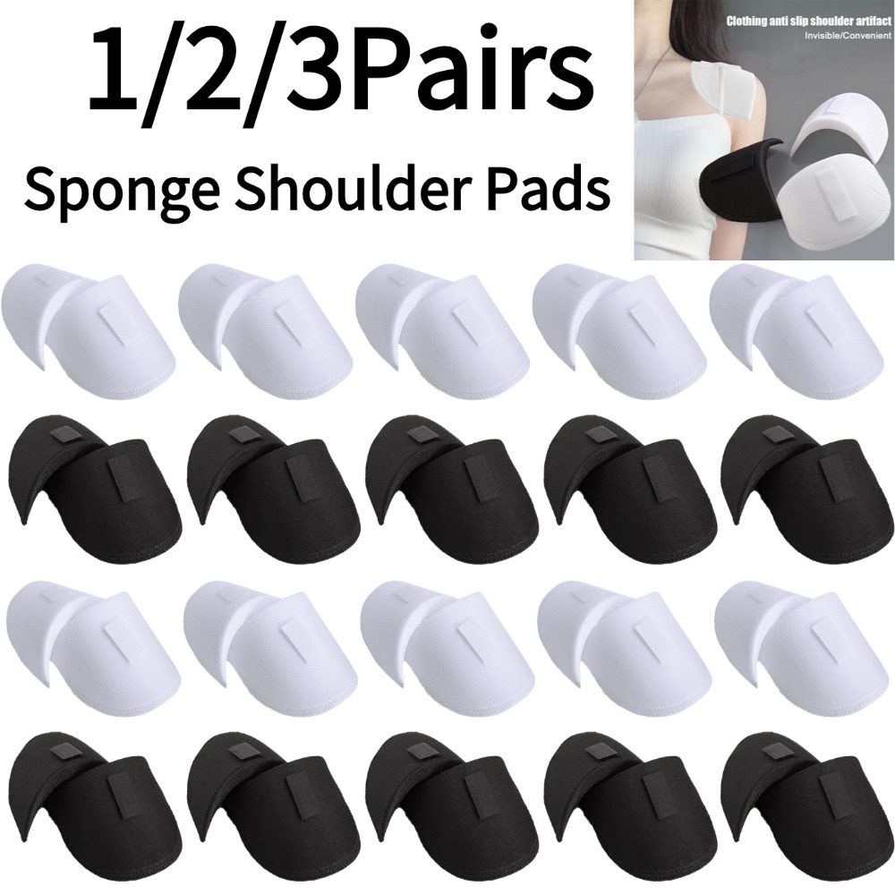 Shoulder Pad Set In - 1/2/3Pairs رغوة الإسفنج منصات الكتف الخياطة