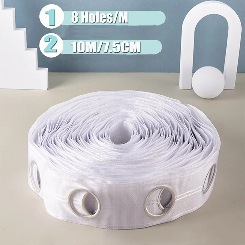 شريط تثبيت الستائر الأبيض بطول - مراجعة Sewing Eyelet Fabric وسعره