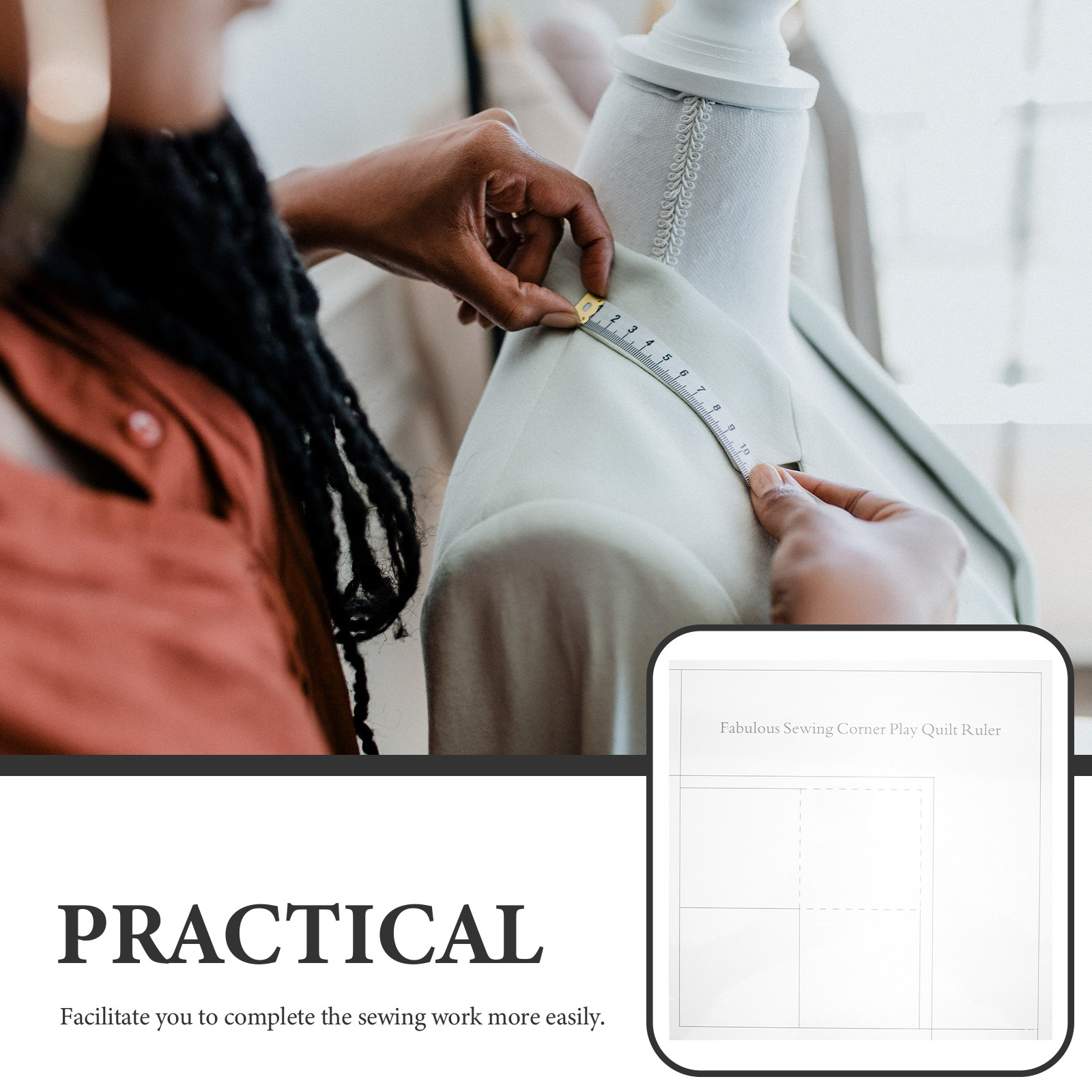 مسطرة خياطة مربعة شفافة من الأ - مراجعة Quilting Ruler Square وسعره