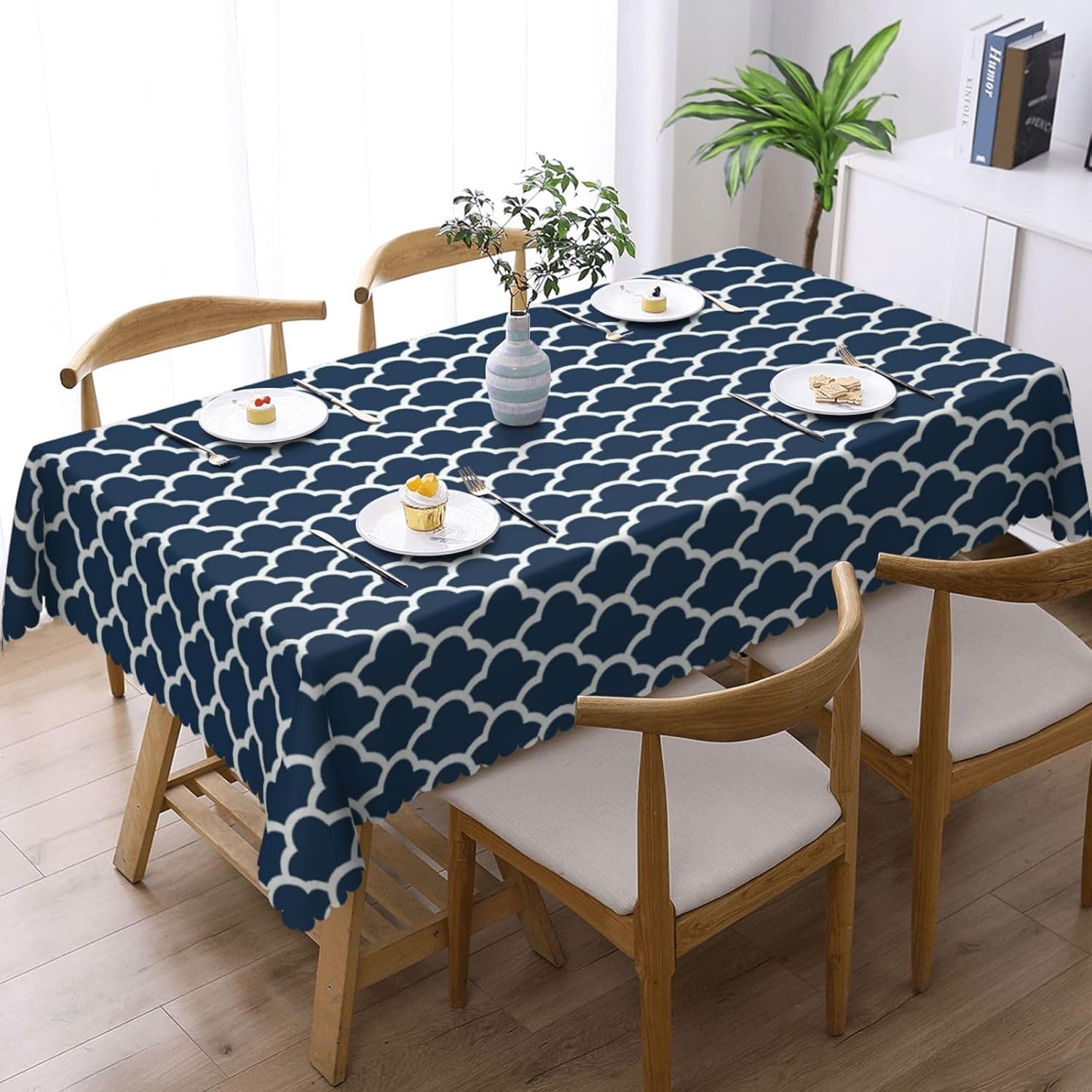 مفرش طاولة أزرق بتصميم سحابي م - مراجعة Century Textile & Sewing Supply Photos وسعره