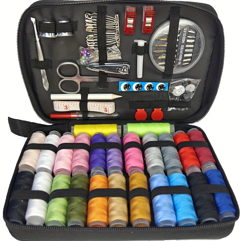 67/128 قطعة طقم خياطة مع لوازم - مراجعة Sewing Thread Production وسعره