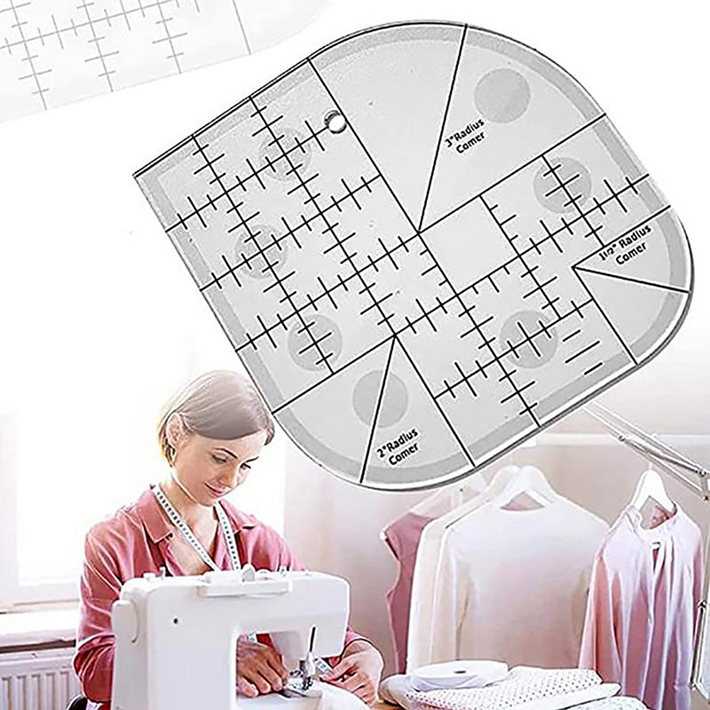 منحني الزاوية القاطع لحاف حاكم - مراجعة Quilting Ruler Square وسعره