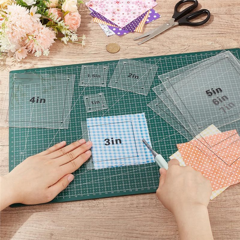 8 قطع من مساطر الخياطة المربعة - مراجعة Quilting Ruler Square وسعره